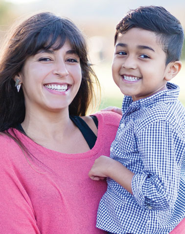 mother son after dentist Channing Dental Berkeley, CA